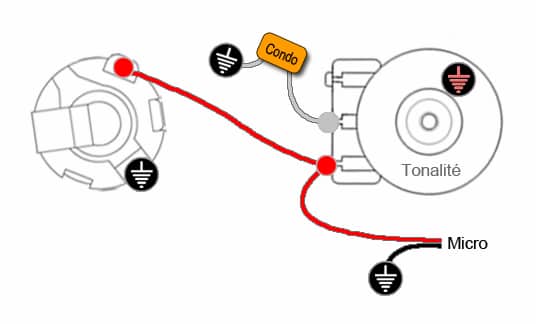Câblage 1 micro & 1 tonalité