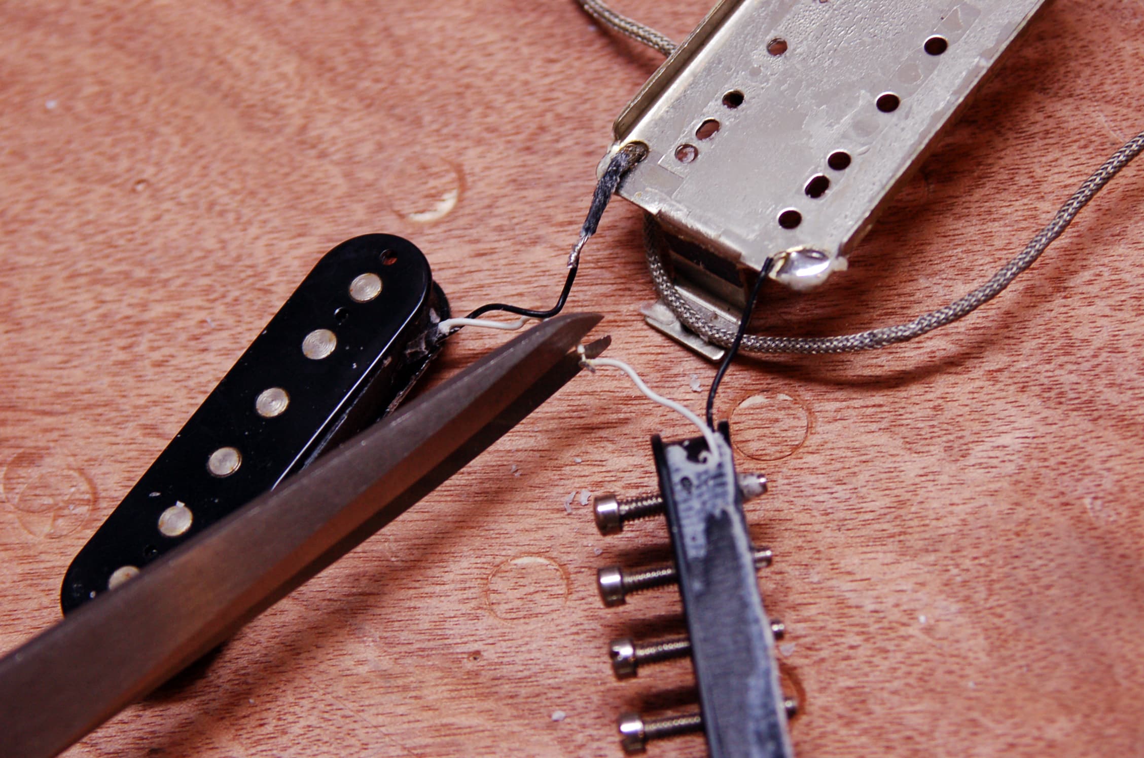 changer fil micro humbucker